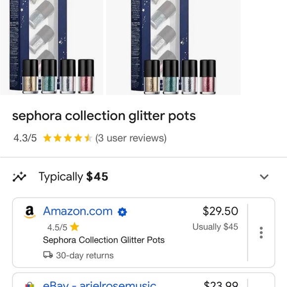 Sephora Glitter pots plus one - Picture 3 of 3